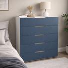 Cômoda para Quarto 5 Gavetas 90cm Madri