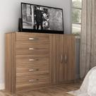 Cômoda para Quarto 5 Gavetas e 2 Portas Austin