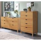 Cômoda para Quarto 5 Gavetas Madeira Maciça Docstock