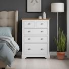 Cômoda para Quarto 5 Gavetas Toledo Branco