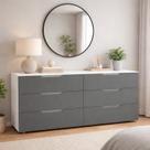 Cômoda para Quarto 6 Gavetas 150cm Madri