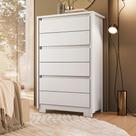 Cômoda para Quarto 6 Gavetas Imperium Branco