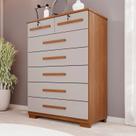 Cômoda para Quarto 7 Gavetas Topázio Expresso Móveis