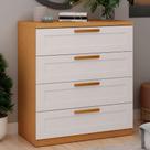 Cômoda para Quarto 79 cm x 99,7cm com 4 Gavetas 100% MDF