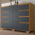 Cômoda para Quarto 8 Gavetas 147cm Georgia