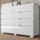 Cômoda para Quarto 8 Gavetas 147cm Georgia Cômoda para Quarto 8 Gavetas 147cm Georgia