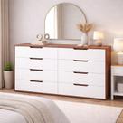 Cômoda para Quarto 8 Gavetas 150cm Madri