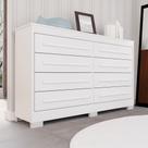 Cômoda para Quarto 8 Gavetas Diamante Espresso Móveis