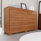 Cômoda para Quarto 8 Gavetas Diamante Espresso Móveis Cômoda para Quarto 8 Gavetas Diamante Espresso Móveis