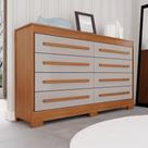 Cômoda para Quarto 8 Gavetas Diamante Espresso Móveis