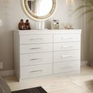 Cômoda para Quarto 8 Gavetas Gênova Plus