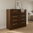Cômoda para Quarto 8 Gavetas Imperatriz Cacau Marrom