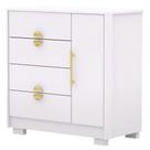 Cômoda Para Quarto 93cm Com 1 Porta Ilha Bela Flex Branco - Vila Rica