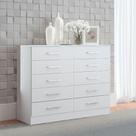 Cômoda Para Quarto Casal Organizadora Com 10 Gavetas Menu Móveis Branco Cômoda Para Quarto Casal Organizadora Com 10 Gavetas Menu Móveis Branco