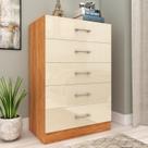 Cômoda para Quarto com 5 Gavetas Aruba