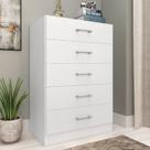 Cômoda para Quarto com 5 Gavetas Aruba