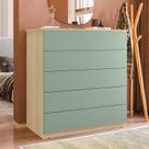 Cômoda para Quarto com 5 Gavetas Compacta 86,8cmx45cmx91,5cm