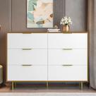 Cômoda para Quarto com 6 Gavetas 135cm X 102cm Safira