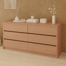 Cômoda para Quarto com 6 Gavetas 180 cm 100% MDF Casa Lar