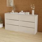 Cômoda para Quarto com 6 Gavetas 180 cm 100% MDF Casa Lar
