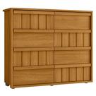 Cômoda Para Quarto Com 8 Gavetas 136cm Avila Cinamomo Z10 - Mpozenato