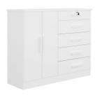 Cômoda para Quarto com Sapateira 5 Gav - New Athos - D'Doro