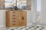 Cômoda para Quarto com Sapateira 5 Gavetas - Seul-Cumaru - Móveis Novo Horizonte