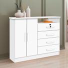 Cômoda Para Quarto Com Sapateira e 4 Gavetas
