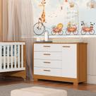 Cômoda para Quarto de Bebê 1 Porta e 4 Gavetas Zaki Cômoda para Quarto de Bebê 1 Porta e 4 Gavetas Zaki