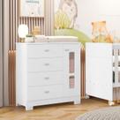 Cômoda para Quarto de Bebê em Mdf Katatau Branco Fosco