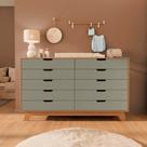 Cômoda para Quarto Infantil 10 Gavetas 100% MDF Alice Yescasa Marrom/Verti/Castanho Cômoda para Quarto Infantil 10 Gavetas 100% MDF Alice Yescasa Marrom/Verti/Castanho