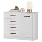 Cômoda Para Quarto Infantil 110cm 1 Porta Nelly Branco Z49 - Mpozenato