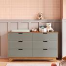 Cômoda para Quarto Infantil 6 Gavetas 100% Mdf Alice Yescasa