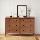 Cômoda para Quarto Madeira 6 Gavetas Moderna Apoana Castanho Cômoda para Quarto Madeira 6 Gavetas Moderna Apoana Castanho