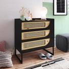 Cômoda para Quarto MDF/MDP com 3 Gavetas Apolo