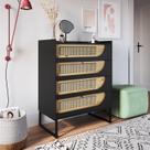 Cômoda para Quarto MDF/MDP com 4 Gavetas Apolo