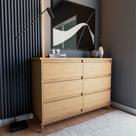 Cômoda para Quarto Organizadora Londres com 6 Gavetas - Amêndoa Cômoda para Quarto Organizadora Londres com 6 Gavetas - Amêndoa