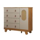 Cômoda Pingo Quarto Bebê Trocador Janela de Tela 4 Gavetas - Cômoda Pingo Quarto Bebê Trocador Janela de Tela 4 Gavetas -