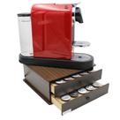 Cômoda Porta Máquina Cápsulas Café Nespresso 2 Gavetas MDF Organizadora Cantinho do Café