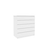Cômoda Premium 5 Gavetas Tcil Móveis Cor:Neve