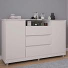 Comoda primus venus branco 3 gavetas 2 portas