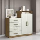 Cômoda Quarto 2 Portas Sapateira 120cm Elára A09 - D'Rossi