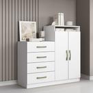 Cômoda Quarto 2 Portas Sapateira 120cm Elára A09 - D'Rossi Cômoda Quarto 2 Portas Sapateira 120cm Elára A09 - D'Rossi