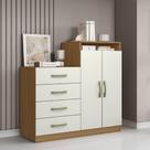 Cômoda Quarto 2 Portas Sapateira 120cm Elára Atacama/off White A09 - D'rossi Cômoda Quarto 2 Portas Sapateira 120cm Elára Atacama/off White A09 - D'rossi