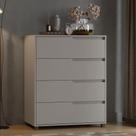 Cômoda Quarto 80cm x 104cm com 4 Gavetas Usinadas 100% MDF