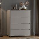 Cômoda Quarto 80cm x 104cm com 4 Gavetas Usinadas 100% MDF