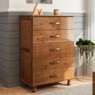 Cômoda Quarto 81cm Madeira Pinus 5 Gavetas Carl Imbuia Z25 - Mpozenato Cômoda Quarto 81cm Madeira Pinus 5 Gavetas Carl Imbuia Z25 - Mpozenato