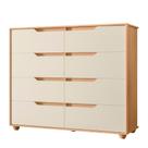 Cômoda Quarto Doble com 8 Gavetas e Pés