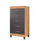 Cômoda Quarto Esmeralda com 5 Gavetas