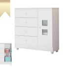 Cômoda Quarto Infantil Bebê 1 Porta 4 Gavetas Qualidade